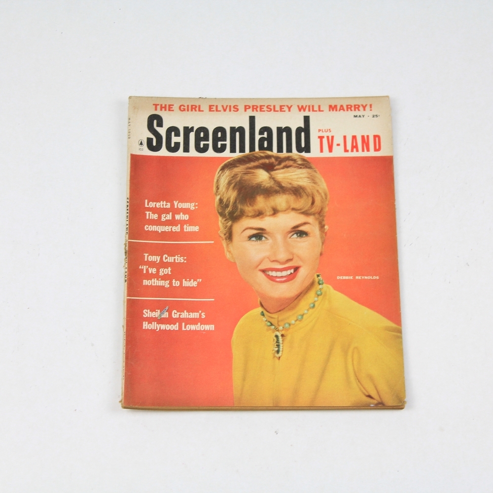 Vintage Screenland Magazine May 1959 Memorabilia Debbie Reynolds